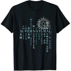 Sam Dean Winchester Castiel Cotton Shirt