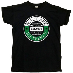 Lee Scratch Perry T-Shirt Black Ark Recording Studio Reggae Vinyl Records 45'