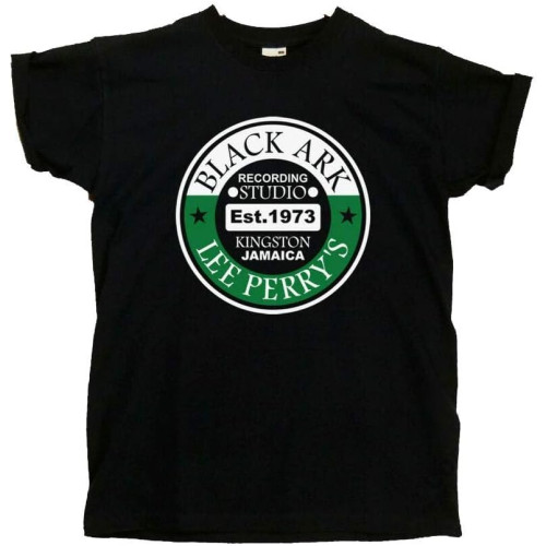 Lee Scratch Perry T-Shirt Black Ark Recording Studio Reggae Vinyl Records 45' Lee Scratch Perry T-Shirt Black Ark Recording Studio Reggae Vinyl Records 45'