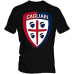 Cagliari Calcio Logo 3 Men' Black T Shirt Cagliari Calcio Logo 3 Men' Black T Shirt