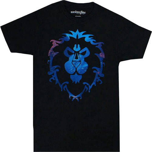 World of Warcraft Alliance Logo Adult T Shirt World of Warcraft Alliance Logo Adult T Shirt