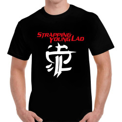 Retro Tees Men' Short Sleeve Printed O-Neck Strapping Young Lad Metal Logo Men' Black T-Shirt Sizes to Retro Tees Men' Short Sleeve Printed O-Neck Strapping Young Lad Metal Logo Men' Black T-Shirt Sizes to