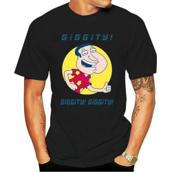 XINA Button Down Shirts 95% Cotton Men Family Glenn Quagmire Giggity O-Neck Short-Sleeve Tee Black XINA Button Down Shirts 95% Cotton Men Family Glenn Quagmire Giggity O-Neck Short-Sleeve Tee Black