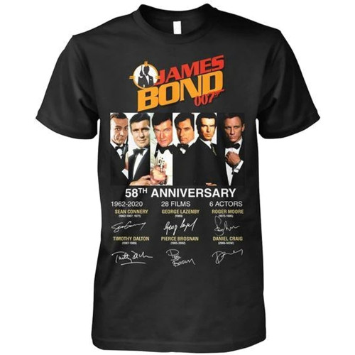 Bond 58th Anniversary 19622020 Tshirt Bond 58th Anniversary 19622020 Tshirt
