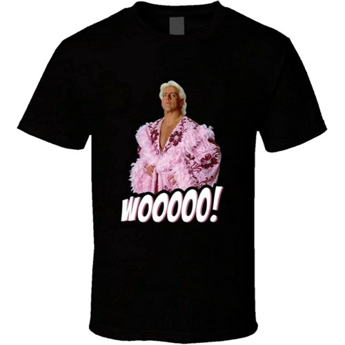 RIC Flair Wooooo Wrestling T-Shirt for Men Shirt Black