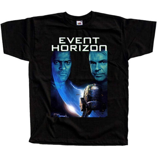 Event Horizon V2 Movie Poster 1997 DTG T-Shirt Black Black Event Horizon V2 Movie Poster 1997 DTG T-Shirt Black Black
