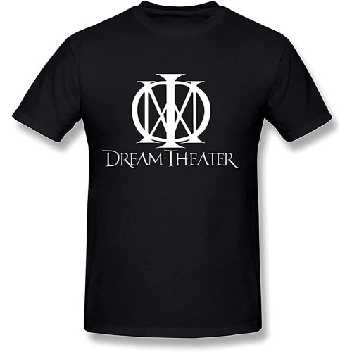 Yiheng Mens Dream Theater Logo T-Shirt Black Yiheng Mens Dream Theater Logo T-Shirt Black