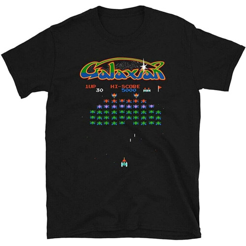 Arcade Galaxian T Shirt Space Invaders Video Game Retro Vinta 80 Alien Gaming Arcade Galaxian T Shirt Space Invaders Video Game Retro Vinta 80 Alien Gaming