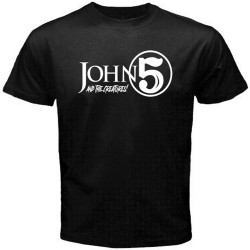 Touched John 5 and The Creatures Logo Men's Black T-Shirt