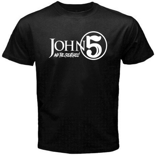 Touched John 5 and The Creatures Logo Men's Black T-Shirt Touched John 5 and The Creatures Logo Men's Black T-Shirt