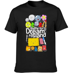 Bfdi Poster Battle for Dream Island Men T-Shirt Printed Camiseta Black Tee Top Bfdi Poster Battle for Dream Island Men T-Shirt Printed Camiseta Black Tee Top
