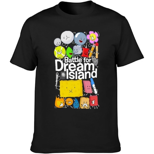 Bfdi Poster Battle for Dream Island Men T-Shirt Printed Camiseta Black Tee Top Bfdi Poster Battle for Dream Island Men T-Shirt Printed Camiseta Black Tee Top