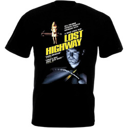 YUNDONG Lost Highway v1 T-Shirt Movie Poster David Lynch Black YUNDONG Lost Highway v1 T-Shirt Movie Poster David Lynch Black