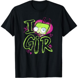 Invader Zim Valentine's Day I Love Gir Cotton Men T Shirt Invader Zim Valentine's Day I Love Gir Cotton Men T Shirt