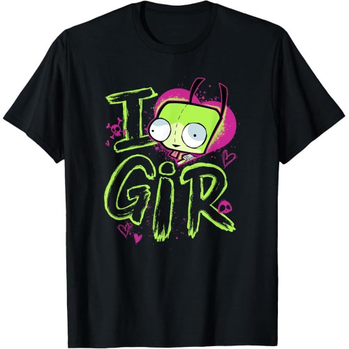 Invader Zim Valentine's Day I Love Gir Cotton Men T Shirt Invader Zim Valentine's Day I Love Gir Cotton Men T Shirt