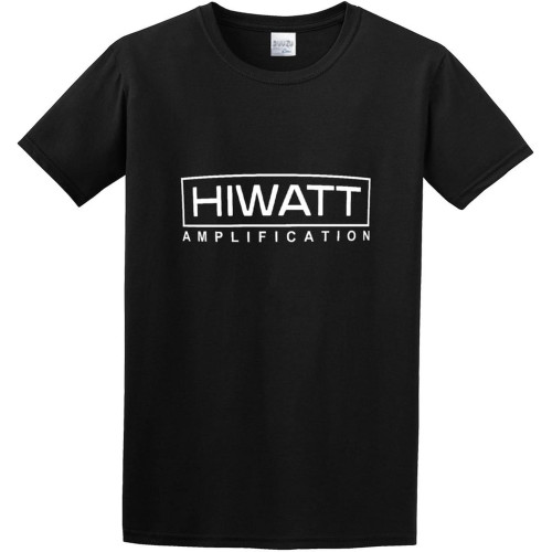 Fashion T Shirts Hiwatt Amplifiers Amps Logo Twin Needle Sleeves and Hem Fashion T Shirts Hiwatt Amplifiers Amps Logo Twin Needle Sleeves and Hem