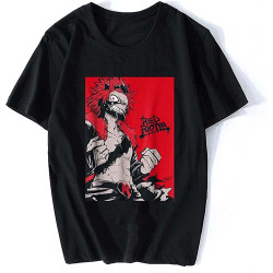 Fashion Men T Shirt Kirishima Eijirou t Shirt Summer Fashion Men Cotton O-Neck Tshirt Funny Tees Tops Harajuku Black