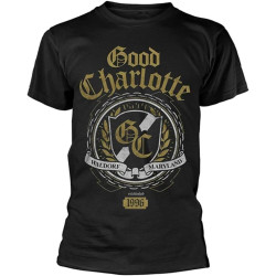 Good Charlotte Crest Mens T-Shirt Black Good Charlotte Crest Mens T-Shirt Black