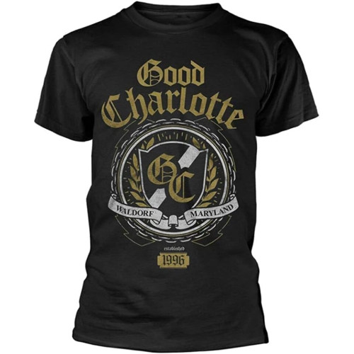 Good Charlotte Crest Mens T-Shirt Black Good Charlotte Crest Mens T-Shirt Black