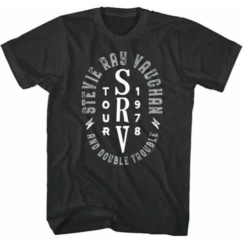 Stevie Ray Vaughan SRV Tour 1978 Men’ T ShirtShirt for Music Fan Black Stevie Ray Vaughan SRV Tour 1978 Men’ T ShirtShirt for Music Fan Black