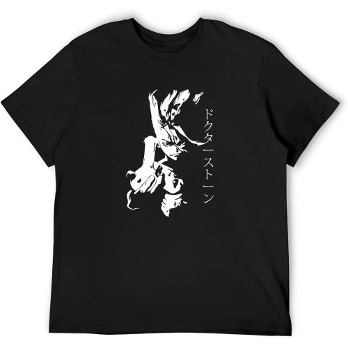 Cool Print Cotton Funny T Shirts Dr Stone Senku Ishigami Tsukasa Post Apocalyptic Men Fashion Streetwear Cool Print Cotton Funny T Shirts Dr Stone Senku Ishigami Tsukasa Post Apocalyptic Men Fashion Streetwear