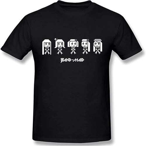 Band-Maid Men's Comfortable Short Sleeve Shirts Crew Neck Personality Fashion T-Shirt Band-Maid Men's Comfortable Short Sleeve Shirts Crew Neck Personality Fashion T-Shirt