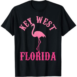 Key West Florida Shirt - Flamingo America USA Souvenir Cotton Men T Shirt