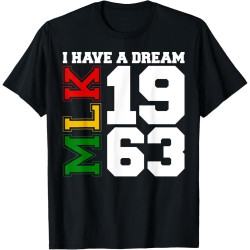 I Have A Dream Black History MLK Day Martin Luther King Day Cotton Men T Shirt