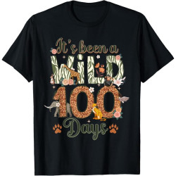 It’ Been A Wild 100 Days Funny School Celebration Student Cotton Men T Shirt It’ Been A Wild 100 Days Funny School Celebration Student Cotton Men T Shirt