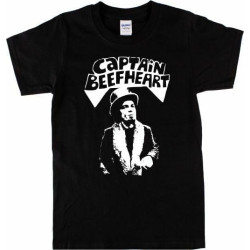 Captain Beefheart T-Shirt - Avant-Garde Rock Icon, Retro, 60's, 70's, Black Captain Beefheart T-Shirt - Avant-Garde Rock Icon, Retro, 60's, 70's, Black