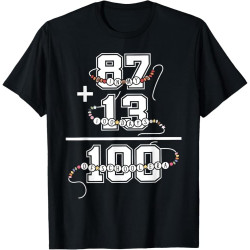in My 100 Days of School Era Funny Friendship Bracelet Cotton Men T Shirt