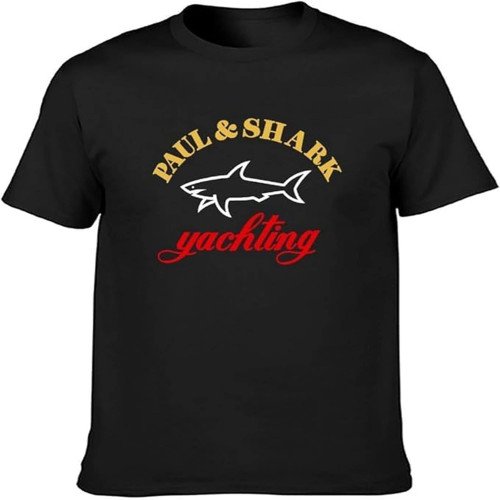 Paul Shark Yachting Mens T Shirt Graphic Unisex Tee Shirt Black Paul Shark Yachting Mens T Shirt Graphic Unisex Tee Shirt Black