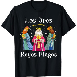 Los Tres Reyes Magos Wise Three Kings Happy Epiphany Day Cotton Men T Shirt