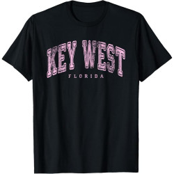Key West Florida Keys Vintage Retro US City State Travel Cotton Men T Shirt