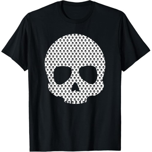 Big Skull Made of Skulls Pattern Cotton Men T Shirt Big Skull Made of Skulls Pattern Cotton Men T Shirt