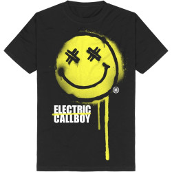 Electric CALLBOY Shirt Spray Smile Tee Black Tshirt Fullsizes Electric CALLBOY Shirt Spray Smile Tee Black Tshirt Fullsizes