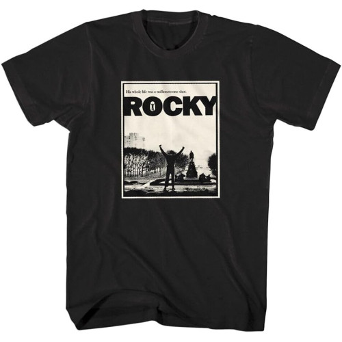 Rocky Philly Step Men's T Shirt Boxing Movie Balboa Million to One Shot Postcard Rocky Philly Step Men's T Shirt Boxing Movie Balboa Million to One Shot Postcard