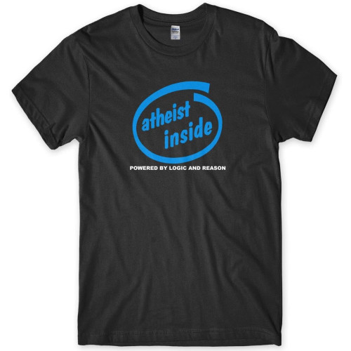 Atheist Inside Funny Mens Unisex T-Shirt Black Atheist Inside Funny Mens Unisex T-Shirt Black