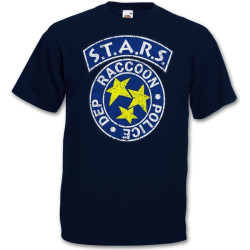 Ferron Vintage .T.A.R. . Logo T-Shirt - Resident Raccoon City Police Dep Evil T-Shirt Black