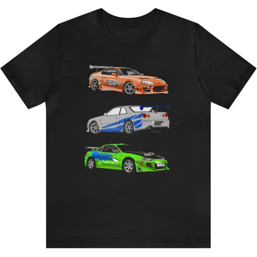 Paul Walker Fast and Furious T Shirt Black