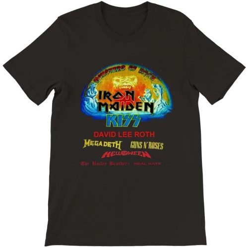 Monsters of Rock DONINGTON Park UK 1988 TEE Shirt Black