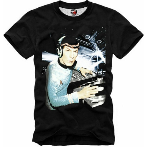 Reinhardt T Shirt DJ Spock Techno Rave Enterprise LSD XTC PSYCHONAUT 5089 Black