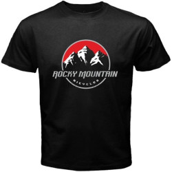 Rocky Mountain Canadian Bicycle Logo Men's Black T-Shirt Rocky Mountain Canadian Bicycle Logo Men's Black T-Shirt