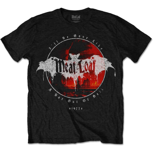 Meat Loaf I'll Be Gone Tee T-Shirt Mens Black Meat Loaf I'll Be Gone Tee T-Shirt Mens Black