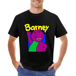 Barney and Friends T-Shirt Korean Fashion Tops Clothes for Men Black Barney and Friends T-Shirt Korean Fashion Tops Clothes for Men Black