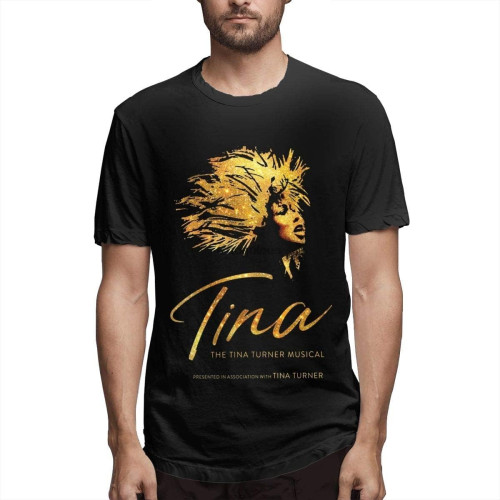 Clevie Tina - The Tina Turner Musical Men Black Popular Tshirt Clevie Tina - The Tina Turner Musical Men Black Popular Tshirt