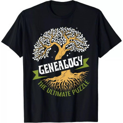 Genealogy The Ultimate Puzzle - Genealogist Ancestry Gift Unisex T-Shirt Genealogy The Ultimate Puzzle - Genealogist Ancestry Gift Unisex T-Shirt