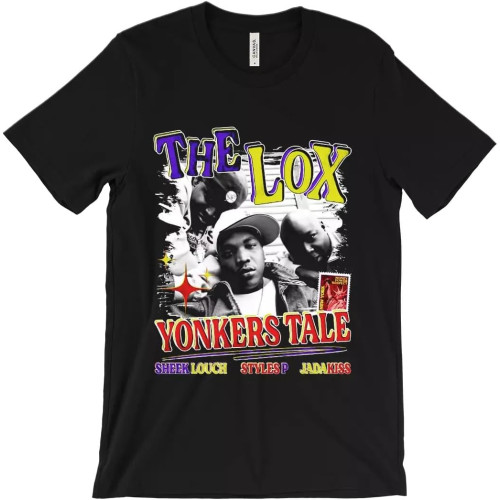 The Lox T-Shirt - Yonkers Tale Sheek Louch Styles P Jadakiss 90 VNTG raptee