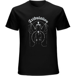 Tribulation Skeleton T-Shirt Mens Unisex Black Tees Tribulation Skeleton T-Shirt Mens Unisex Black Tees
