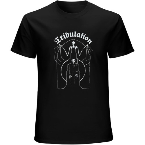 Tribulation Skeleton T-Shirt Mens Unisex Black Tees Tribulation Skeleton T-Shirt Mens Unisex Black Tees